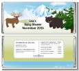 Moose and Bear - Personalized Baby Shower Candy Bar Wrappers thumbnail