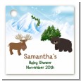 Moose and Bear - Personalized Baby Shower Card Stock Favor Tags thumbnail