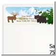 Moose and Bear - Baby Shower Return Address Labels thumbnail