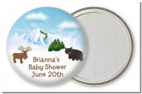 Moose and Bear - Personalized Baby Shower Pocket Mirror Favors