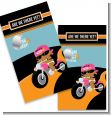 Motorcycle African American Baby Girl - Baby Shower Scratch Off Game Tickets thumbnail