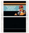 Motorcycle African American Baby Boy - Personalized Popcorn Wrapper Baby Shower Favors thumbnail