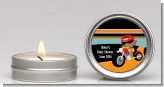 Motorcycle African American Baby Boy - Baby Shower Candle Favors