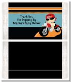 Motorcycle Baby - Personalized Popcorn Wrapper Baby Shower Favors