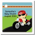 Motorcycle Baby - Personalized Baby Shower Card Stock Favor Tags thumbnail