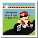 Motorcycle Baby - Personalized Baby Shower Card Stock Favor Tags