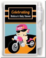 Motorcycle Baby Girl - Baby Shower Personalized Notebook Favor