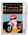 Motorcycle Baby Girl - Baby Shower Personalized Notebook Favor thumbnail