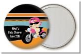 Motorcycle Baby Girl - Personalized Baby Shower Pocket Mirror Favors
