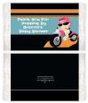 Motorcycle Baby Girl - Personalized Popcorn Wrapper Baby Shower Favors thumbnail