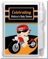 Motorcycle Baby - Baby Shower Personalized Notebook Favor