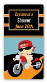 Motorcycle Baby - Custom Rectangle Baby Shower Sticker/Labels