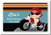 Motorcycle Baby - Baby Shower Landscape Sticker/Labels Motorcycle Baby - Baby Shower Landscape Sticker/Labels