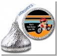 Motorcycle Hispanic Baby Boy - Hershey Kiss Baby Shower Sticker Labels thumbnail