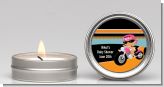 Motorcycle Hispanic Baby Girl - Baby Shower Candle Favors