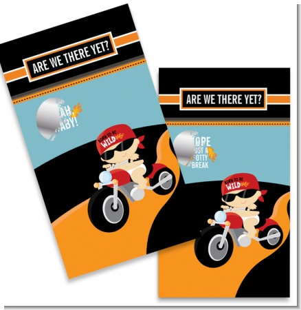 Motorcycle Baby - Baby Shower Scratch Off Game Tickets