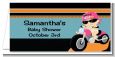 Motorcycle Baby Girl - Personalized Baby Shower Place Cards thumbnail