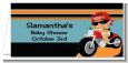 Motorcycle Hispanic Baby Boy - Personalized Baby Shower Place Cards thumbnail