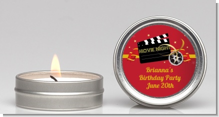Movie Night - Birthday Party Candle Favors