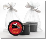 Movie Night - Birthday Party Black Candle Tin Favors