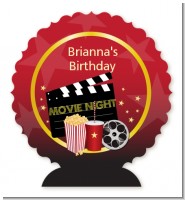 Movie Night - Personalized Birthday Party Centerpiece Stand