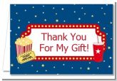 Movie Theater - Birthday Party Thank You Cards Movie Theater - Birthday Party Thank You Cards