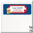 Movie Theater - Birthday Party Return Address Labels thumbnail