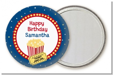 Movie Theater - Personalized Birthday Party Pocket Mirror Favors