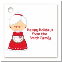 Mrs. Santa - Personalized Christmas Card Stock Favor Tags