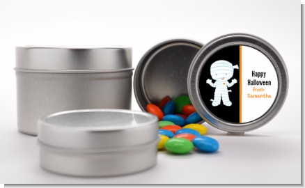 Mummy Costume - Custom Halloween Favor Tins