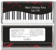 Musical Notes Black and White - Personalized Birthday Party Candy Bar Wrappers thumbnail