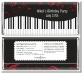 Musical Notes Black and White - Personalized Birthday Party Candy Bar Wrappers Musical Notes Black and White - Personalized Birthday Party Candy Bar Wrappers