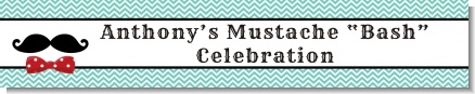 Mustache Bash - Personalized Birthday Party Banners