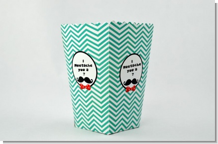 Mustache Bash - Personalized Birthday Party Popcorn Boxes