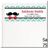 Mustache Bash - Birthday Party Return Address Labels