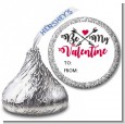 My Valentine - Hershey Kiss Valentines Day Sticker Labels thumbnail