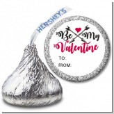 My Valentine - Hershey Kiss Valentines Day Sticker Labels