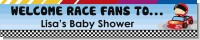 Nascar Inspired Racing - Personalized Baby Shower Banners