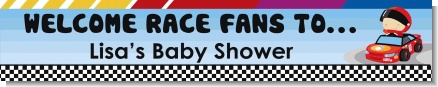 Nascar Inspired Racing - Personalized Baby Shower Banners