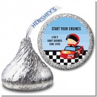 Nascar Inspired Racing - Hershey Kiss Baby Shower Sticker Labels