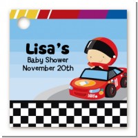 Nascar Inspired Racing - Personalized Baby Shower Card Stock Favor Tags