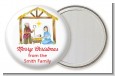 Nativity Watercolor - Personalized Christmas Pocket Mirror Favors thumbnail