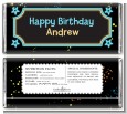 Neon Blue Glow In The Dark - Personalized Birthday Party Candy Bar Wrappers thumbnail