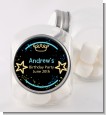 Neon Blue Glow In The Dark - Personalized Birthday Party Candy Jar thumbnail