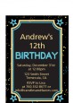 Neon Blue Glow In The Dark - Birthday Party Petite Invitations thumbnail