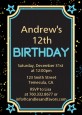 Neon Blue Glow In The Dark - Birthday Party Invitations thumbnail