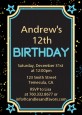 Neon Blue Glow In The Dark - Birthday Party Invitations thumbnail