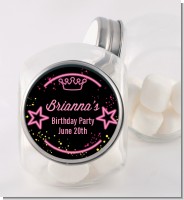Neon Pink Glow In The Dark - Personalized Birthday Party Candy Jar