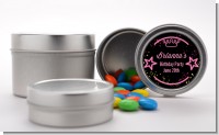 Neon Pink Glow In The Dark - Custom Birthday Party Favor Tins