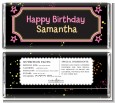 Neon Pink Glow In The Dark - Personalized Birthday Party Candy Bar Wrappers thumbnail